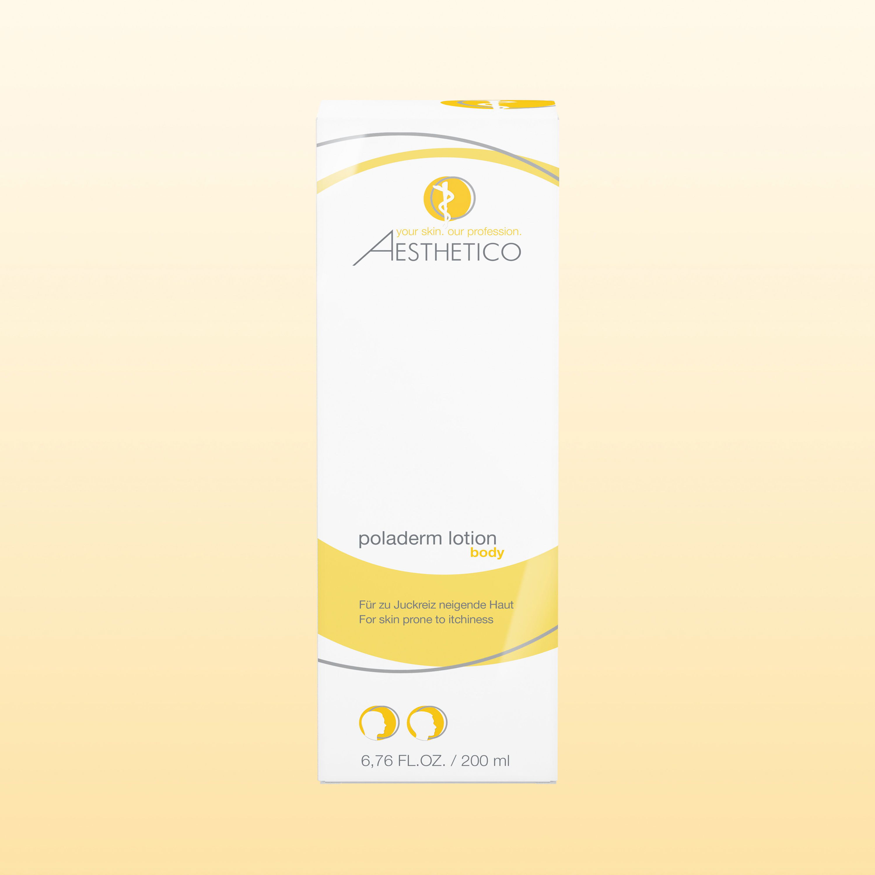 Umverpackung AESTHETICO poladerm lotion, 200 ml