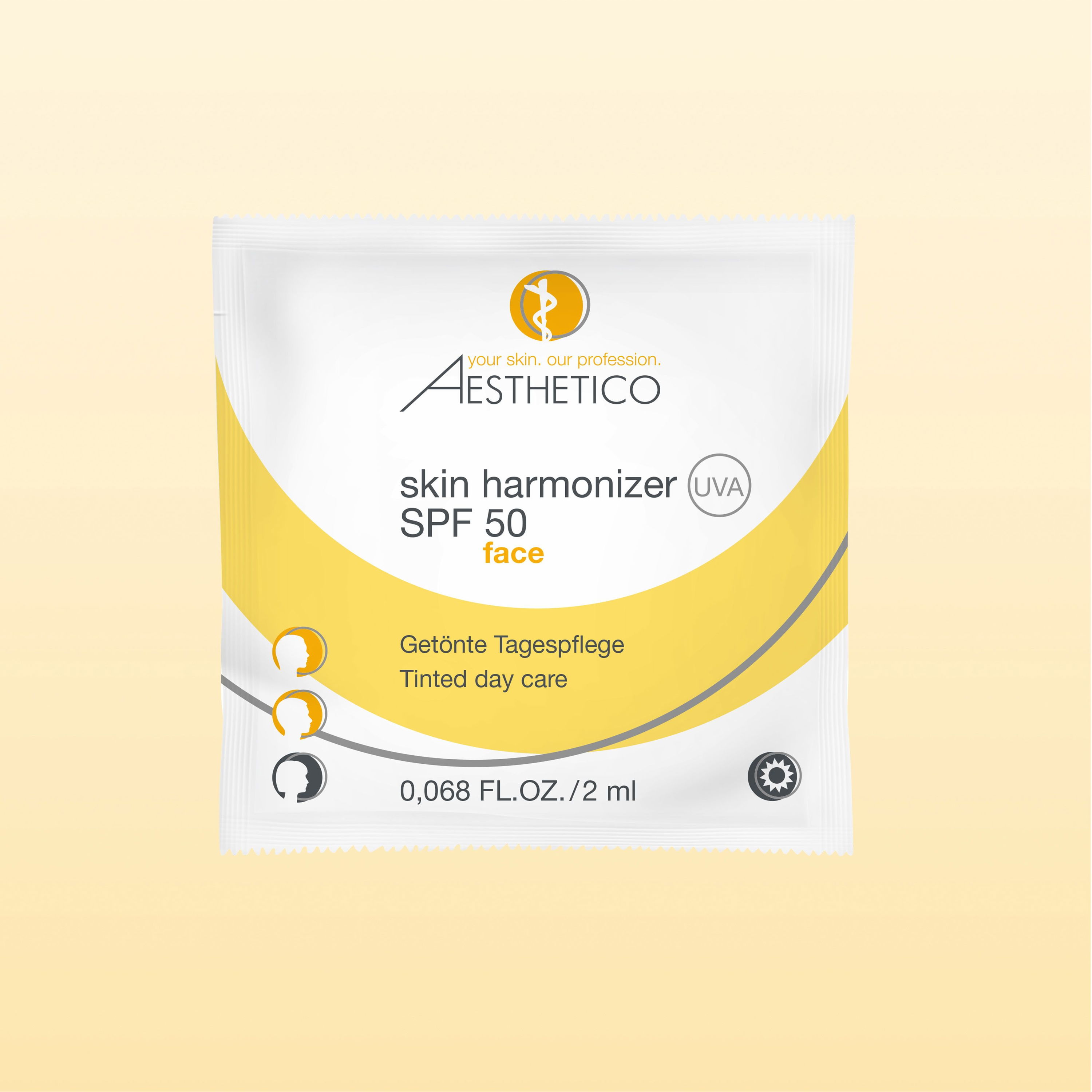 AESTHETICO Probesachet skin harmonizer SPF 50, 2 ml