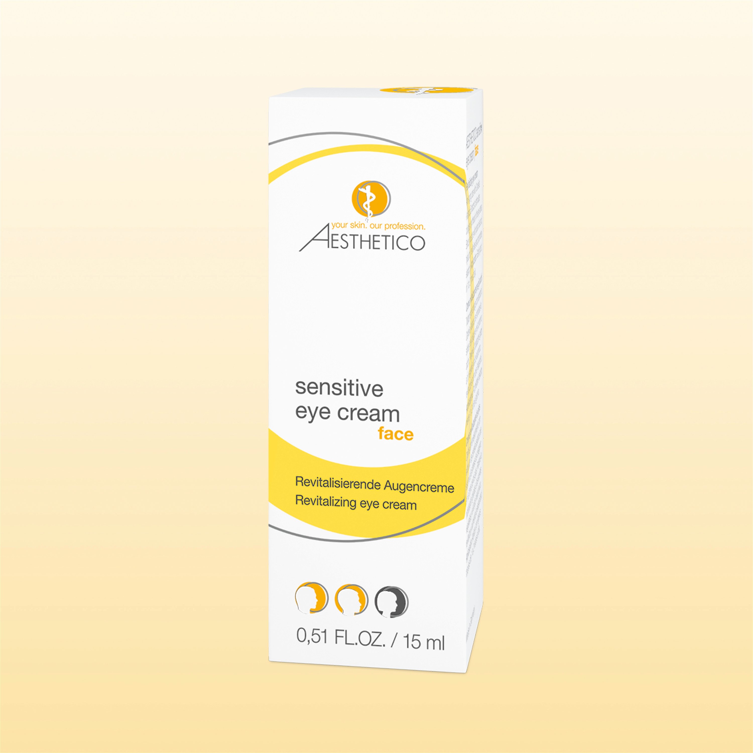 Umverpackung AESTHETICO sensitive eye cream, 15 ml
