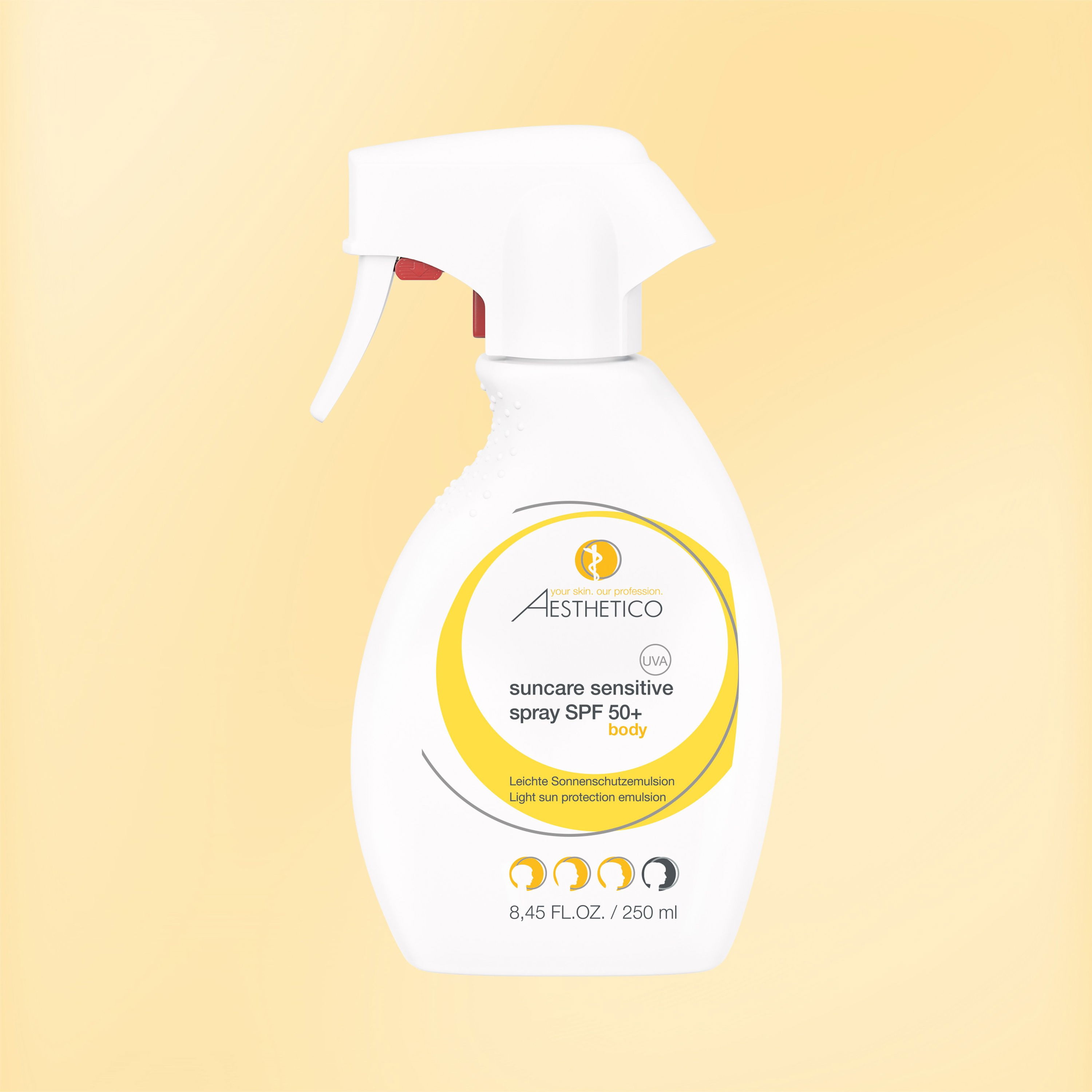 AESTHETICO suncare sensitive spray SPF 50+, 250 ml AESTHETICO suncare sensitive spray SPF 50+, 250 ml