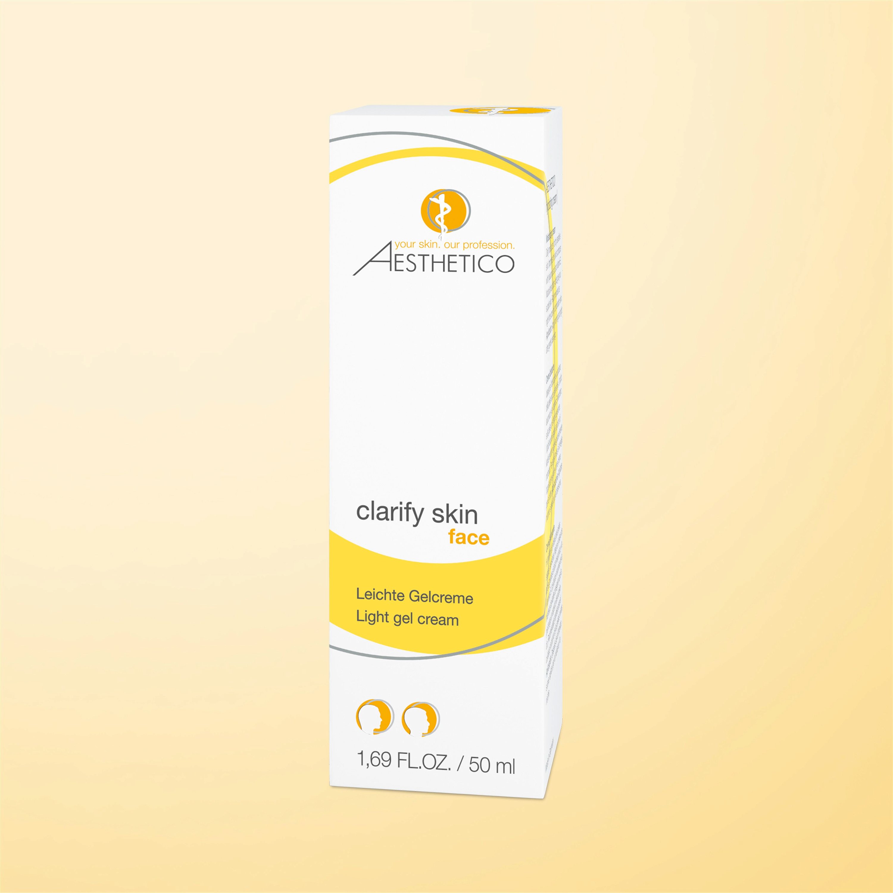 Umverpackung AESTHETICO clarify skin, 50 ml