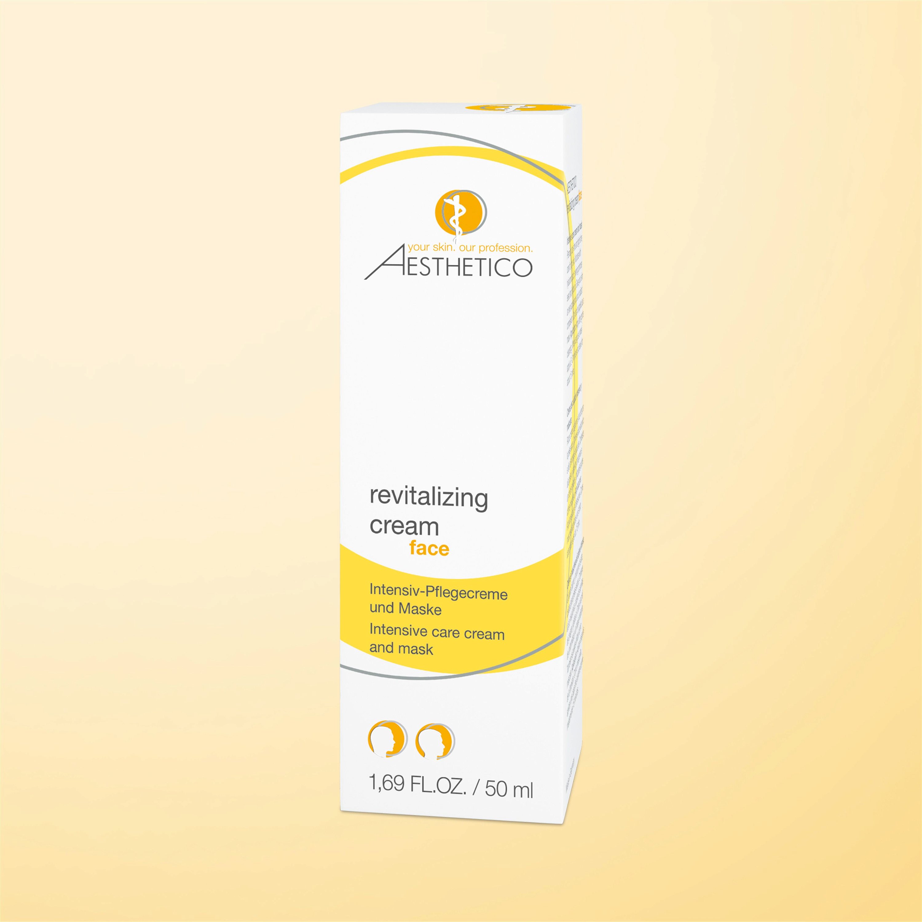 Umverpackung AESTHETICO revitalizing cream, 50 ml