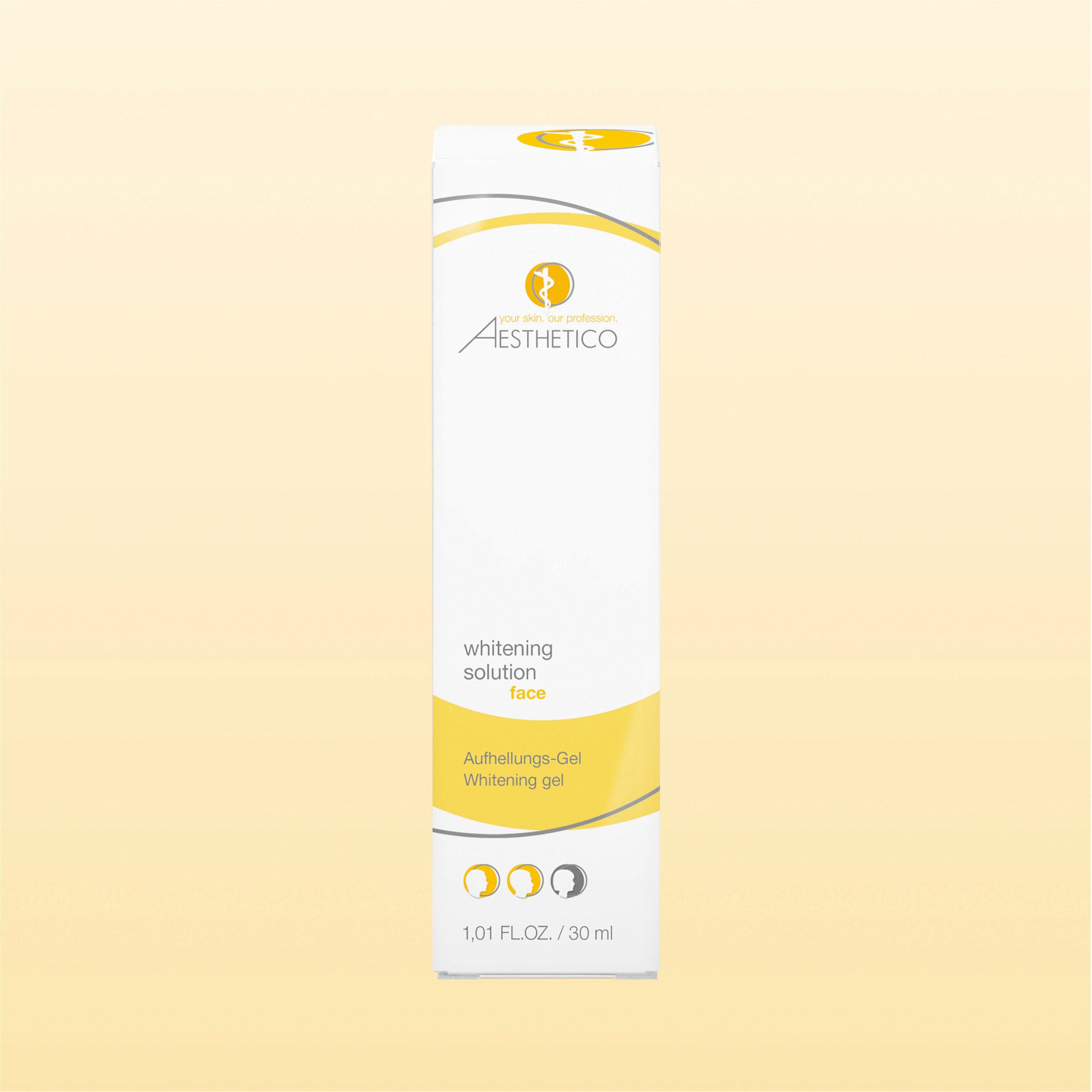 Umverpackung AESTHETICO whitening solution, 30 ml